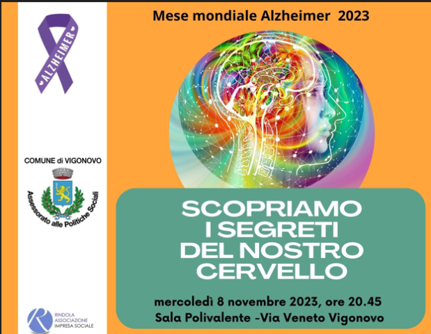 Giornata mondiale dell’Alzheimer  Convegno 8 novembre 2023