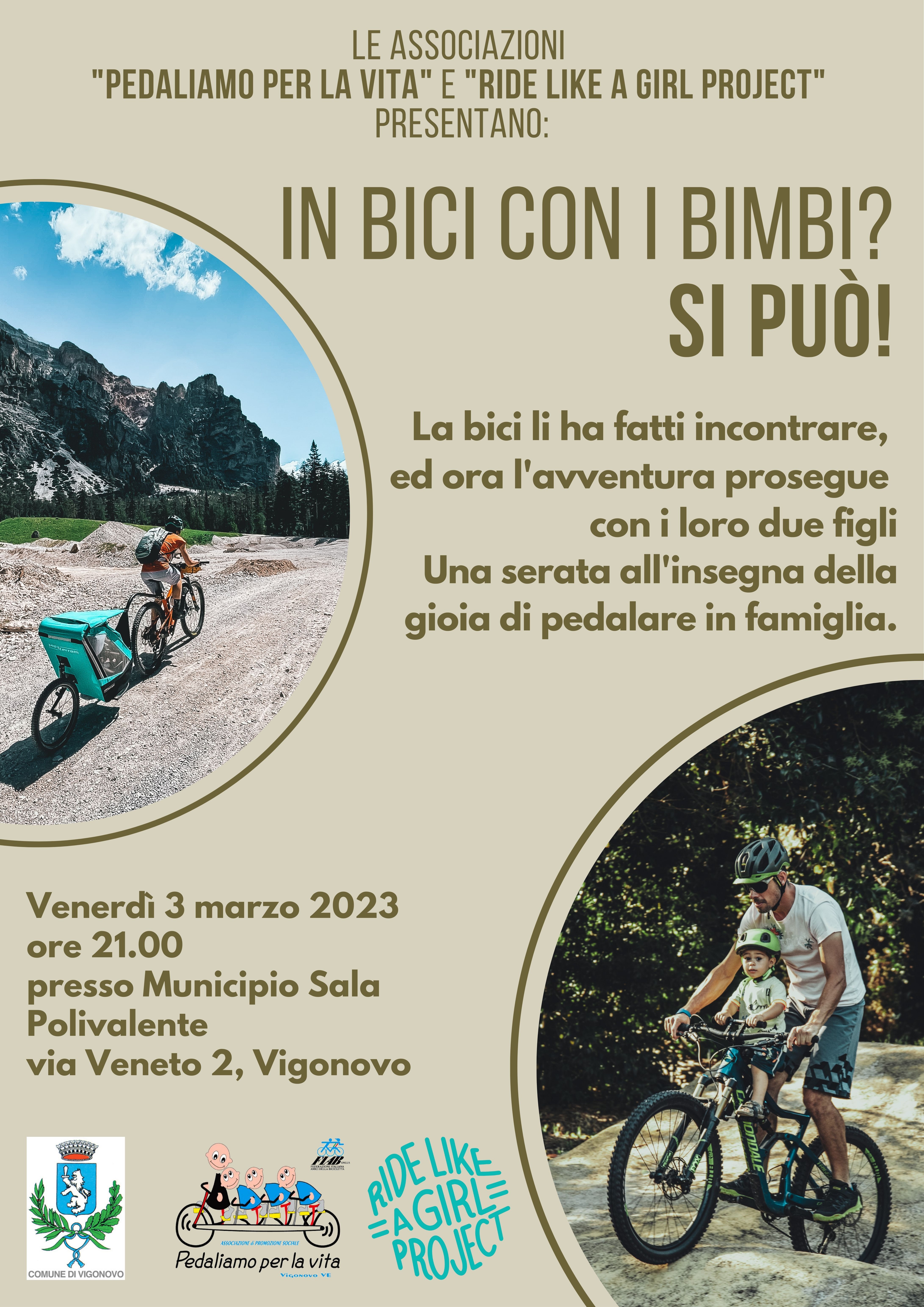 In bici con i bimbi? Si può! - Pedaliamo per la Vita