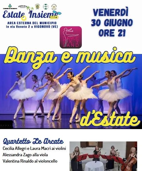 Danza e musica d'estate a Estate Insieme.