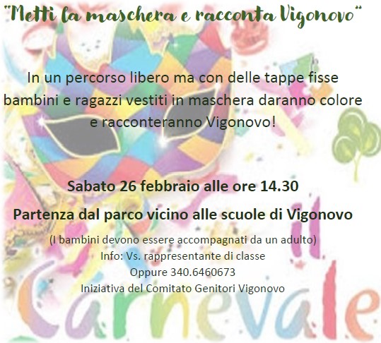 Metti la maschera e racconta Vigonovo