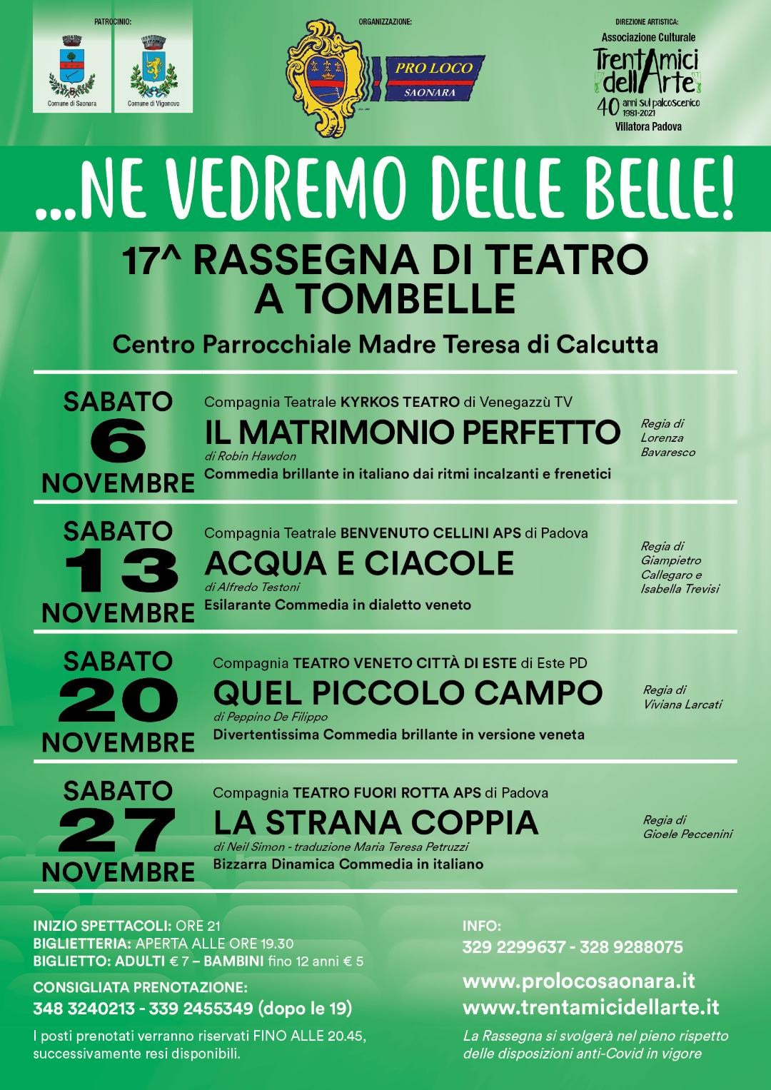 17ma rassegna "Ne vedremo delle belle" a Tombelle