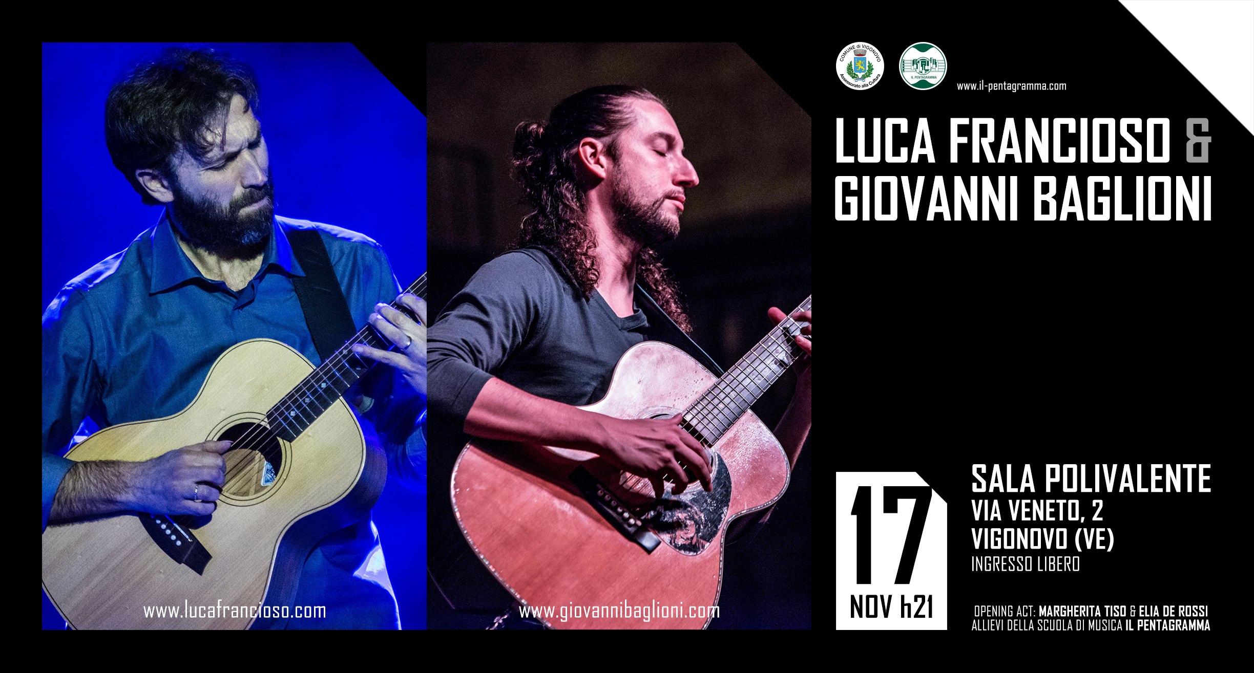 Luca Francioso e Giovanni Baglioni in concerto