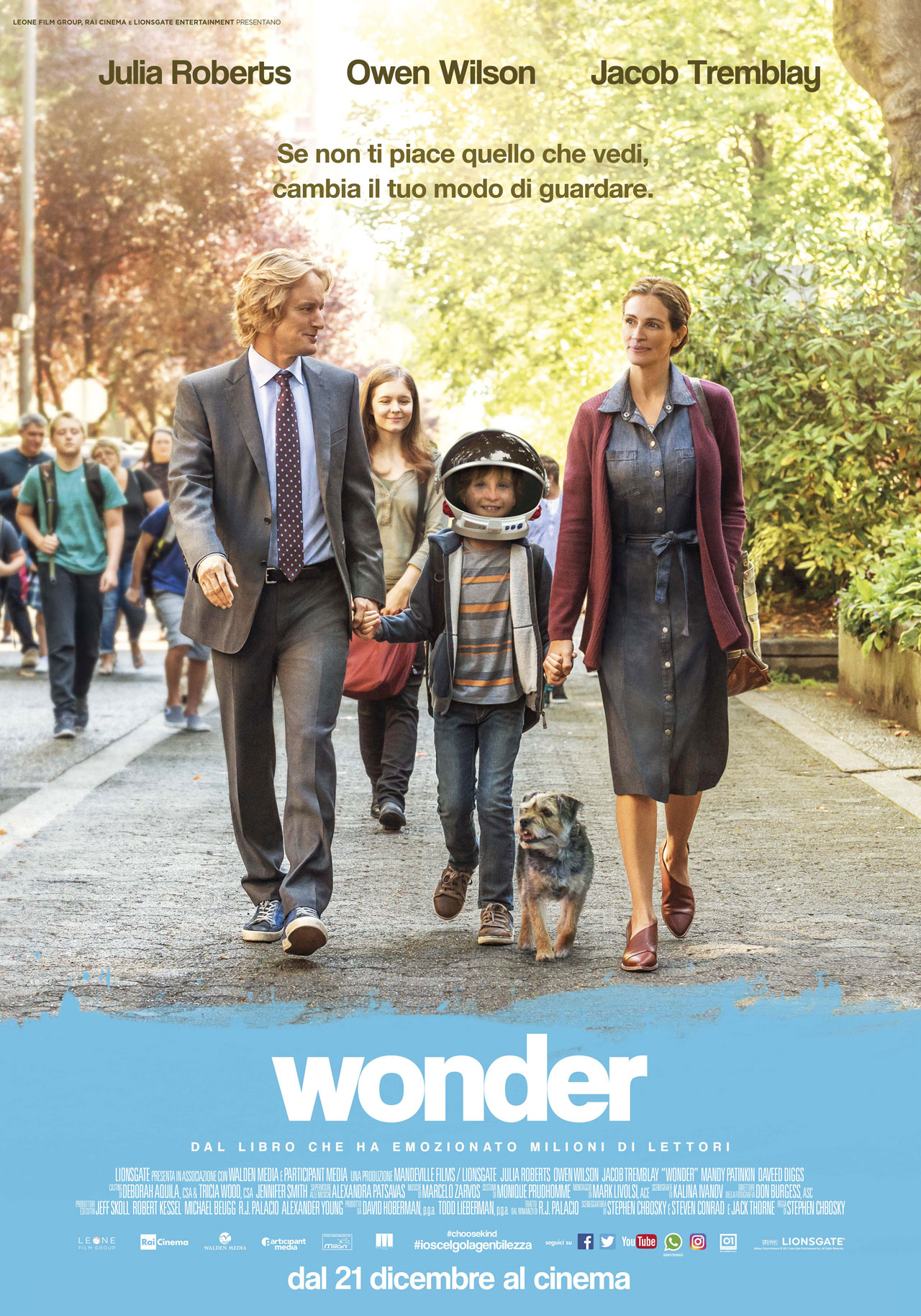 Cinema all'aperto per Estate Insieme: Wonder, giovedì 12 luglio
