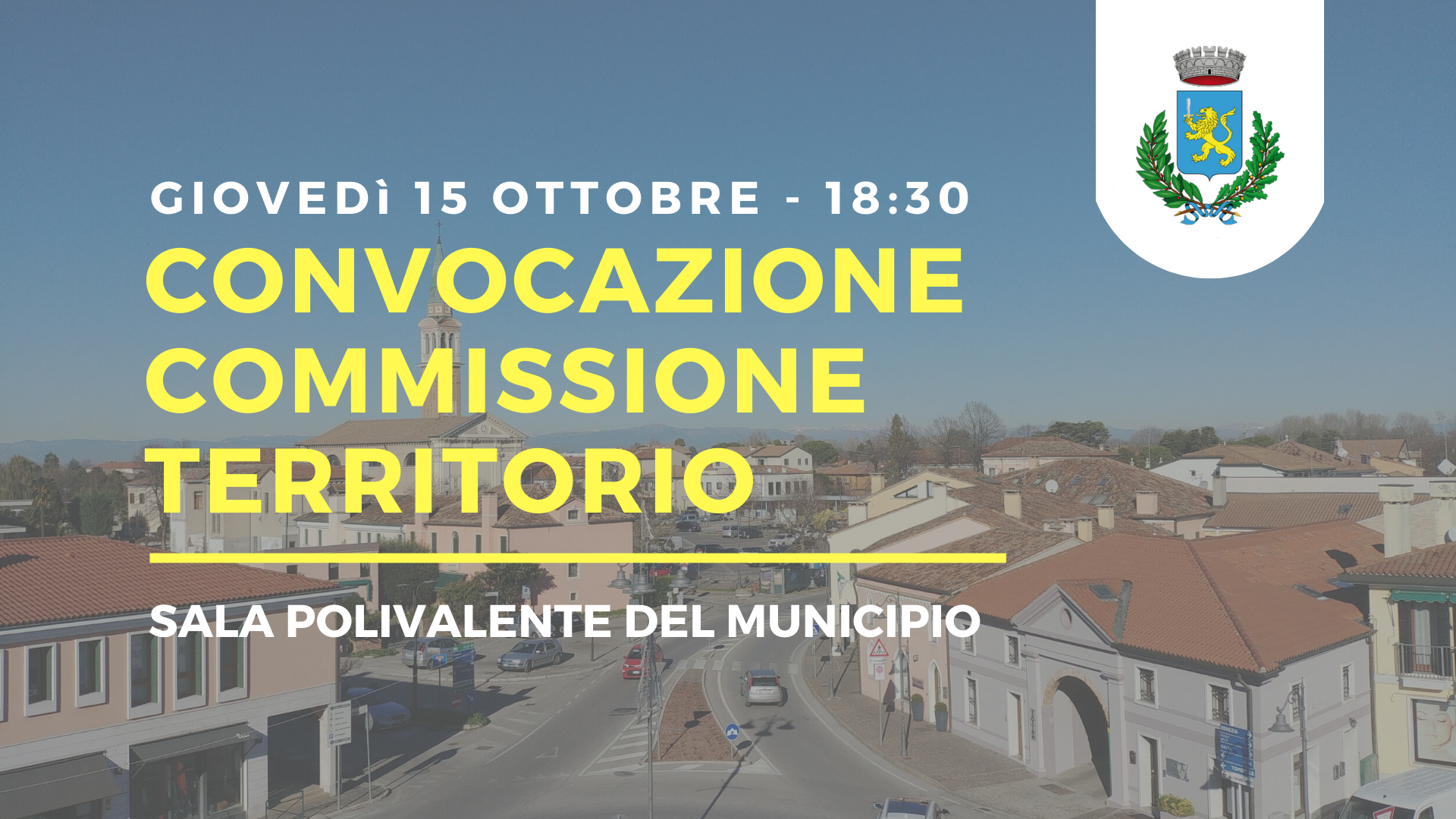 Convocazione Commissione Consiliare Territorio e Urbanistica