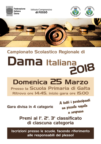 Campionato scolastico regionale di dama italiana