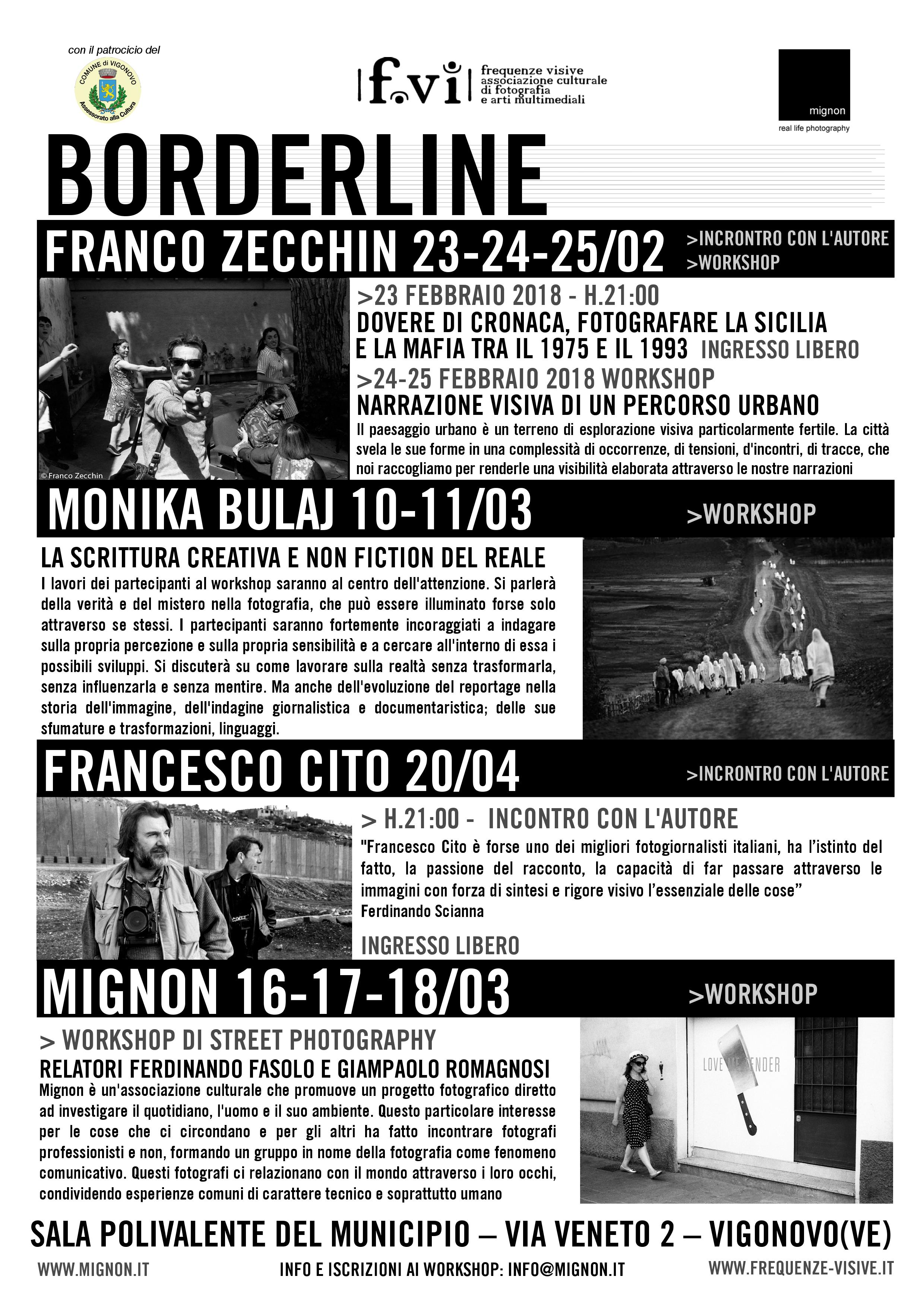 Borderline, rassegna di incontri e workshop con fotoreporter