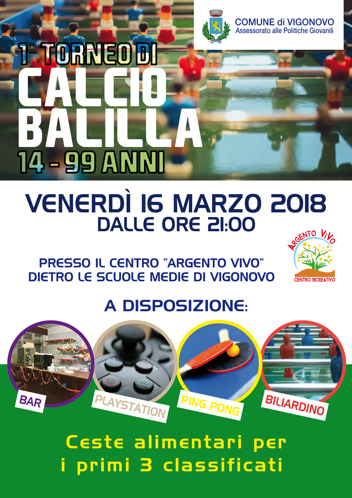 1° torneo calcio balilla