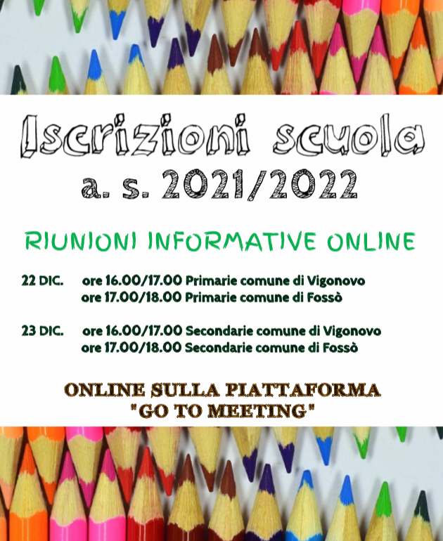 Iscrizioni alle classi prime a.s. 2021/22. Informazioni e riunioni