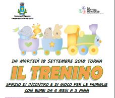 Spazio Il Trenino per famiglie con bambini dai 6 mesi ai 3 anni