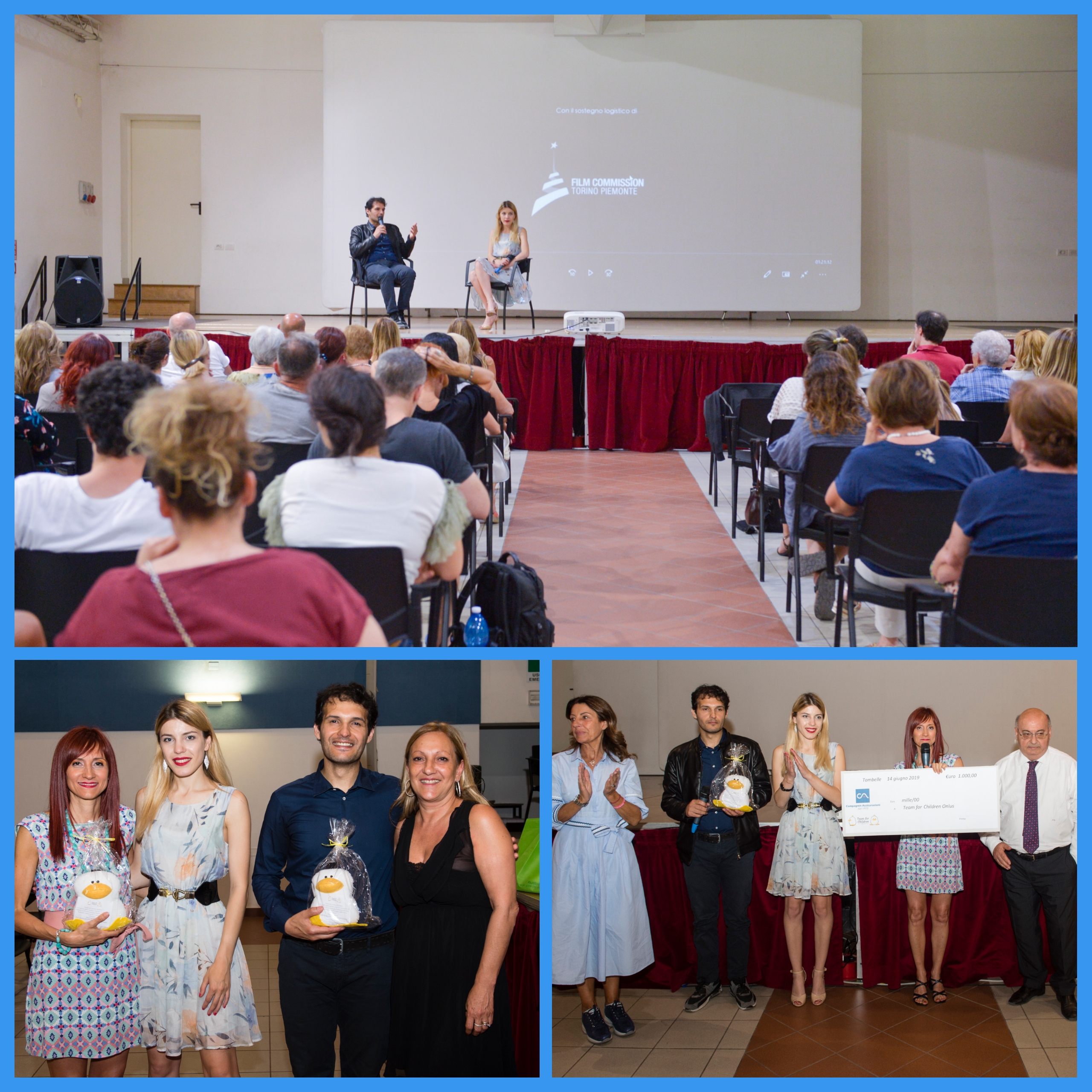 Proiezione del film "La stanza del sorriso".  Resoconto sul totale raccolto.